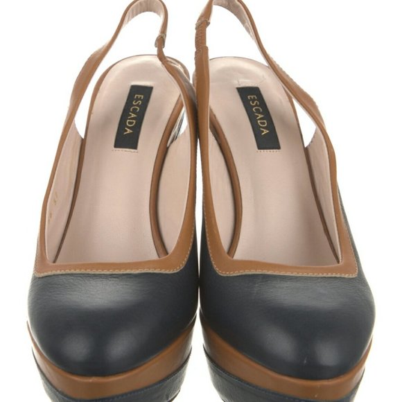 ESCADA Leather Slingback Pumps - Picture 3 of 4